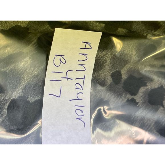Ann Taylor Dress Silk Women Size 4 Gray Sleeveless Leopard Animal Print Cheetah - Picture 16 of 16